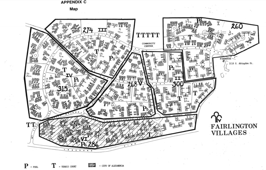 Map Fairlington Villages